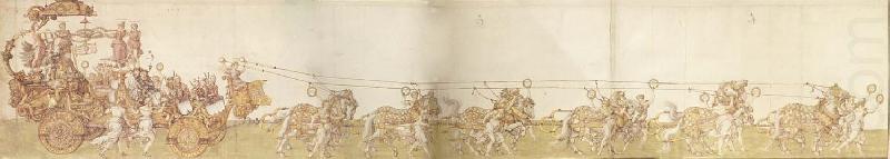 Design for the Great triuphal Chariot of Emperor Maximilian i, Albrecht Durer